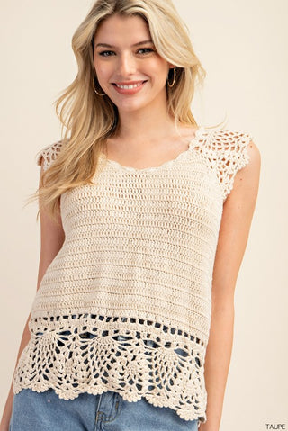 Crochet Scalloped Tank