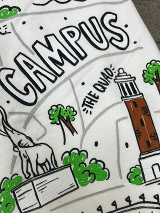 Tuscaloosa Campus Map T-shirt