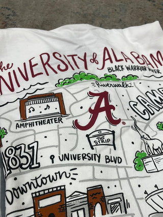 Tuscaloosa Campus Map T-shirt