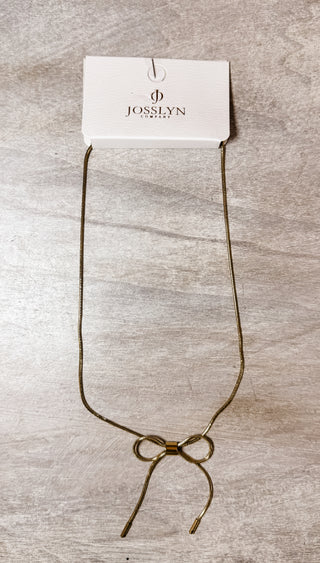 Thin Bow Necklace