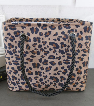 leopard shower caddy