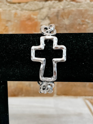 cross and chain bracelet