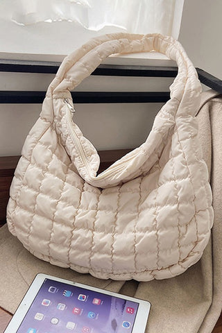 Quilted shoulder bag