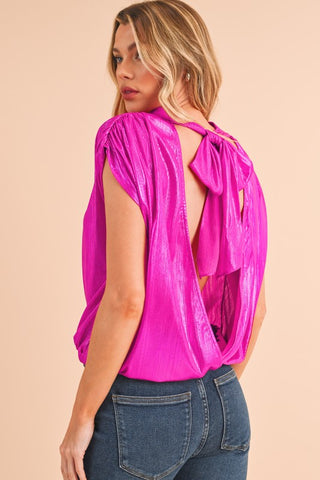 Pink pardie top