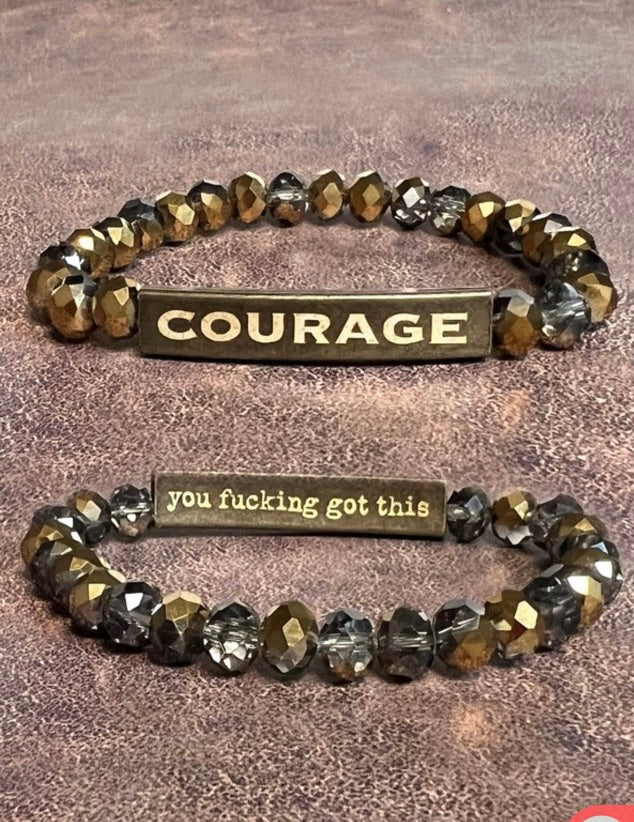 Funny beaded word on sale bracelets