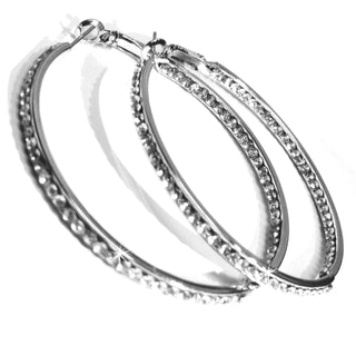 Jacqueline Bling Hoops 50mm